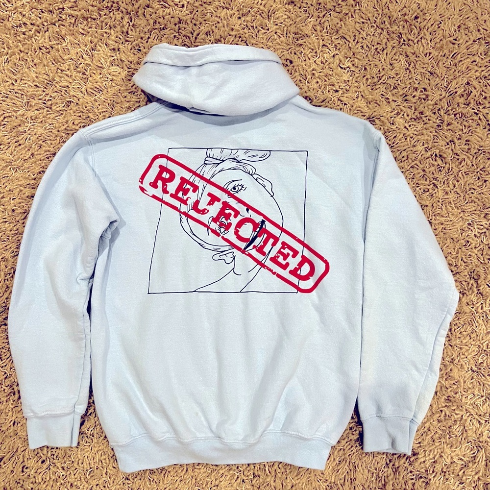 Emma Chamberlain Light Blue Reject Hoodie Small